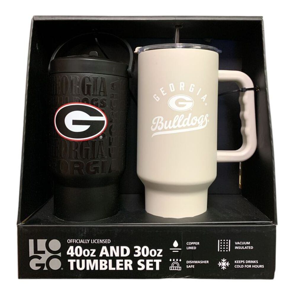 Georgia Bulldogs - Logo Brands NCAA Officially Licensed 40 oz. and 30 oz. Tumble
